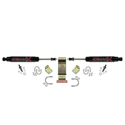 Skyjacker Dual Steering Damper Kit 2018 Jeep Wrangler JL - Black - Truck & Automotive