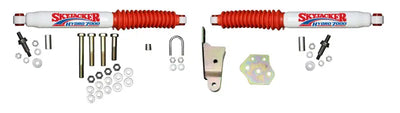 Skyjacker red white steering damper kit for 1994-1997 Dodge Ram 3500 4WD