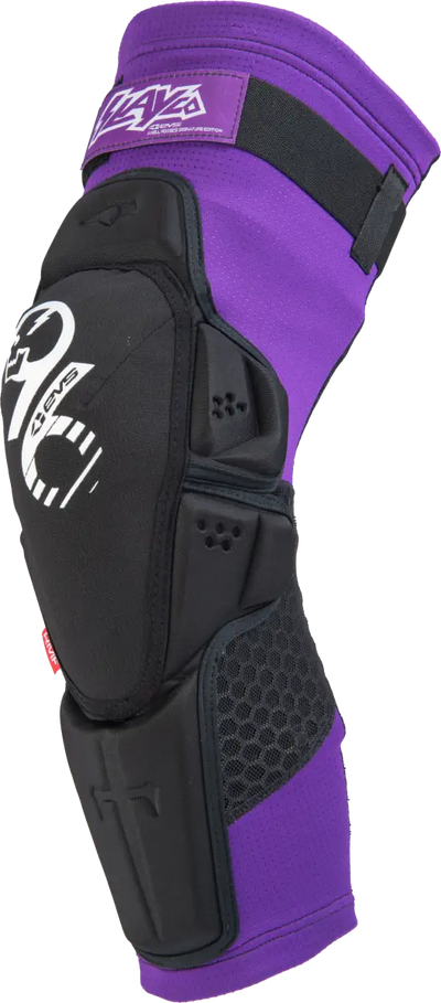 SLAY96K-L/X Slayco96 Knee Pad Lg/Xl, low profile CE LEVEL 2 certified, featuring Reactive Memory Foam, molded bio-foam, tacky silicone grippers, and Hexprene fabric for maximum airflow and protection.