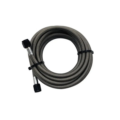 Snow Performance Snow Performance 15ft Braided Stainless Line (Black) w/ -4AN Fittings (15ft Only)