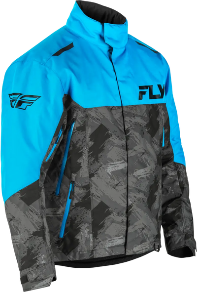 Snx Pro Jacket Blue/Black Lg - FLY RACING
