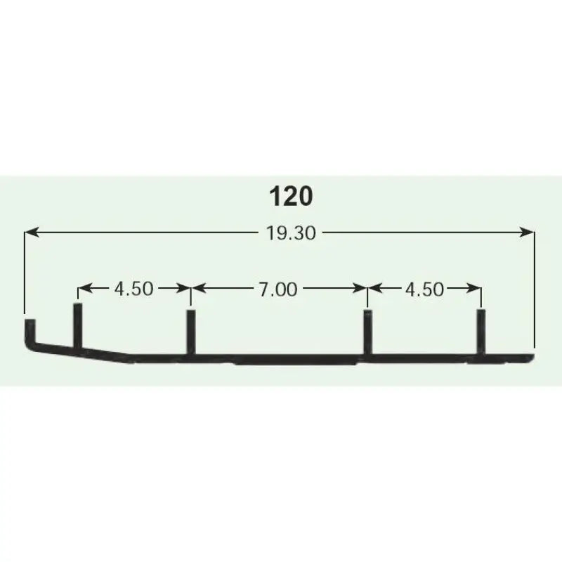 Sp1 F-06-0-4-228 Pr/X2 Six60 Double Carbide Pol S/M - Skis/Carbides/Runners