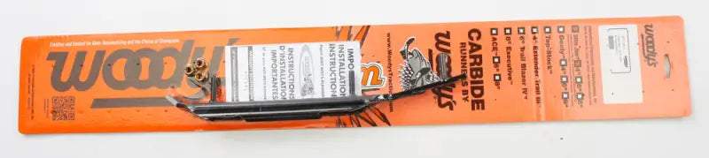 Orange retail packaging for SP4-1300 Slim Jim 4 inch Carbide Runner snowmobile part