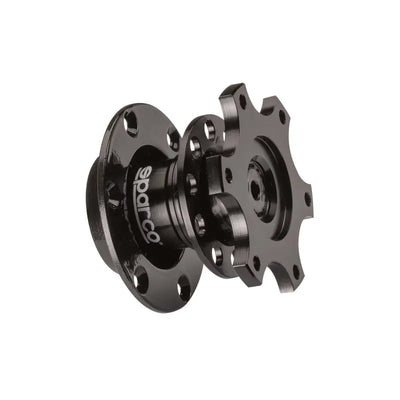 Sparco 6-Bolt Steering Wheel Quick Release - Gold - 015R98R - Interior Accessories