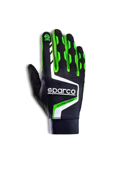 Sparco Gloves Hypergrip + 09 Black/Green - Truck & Automotive