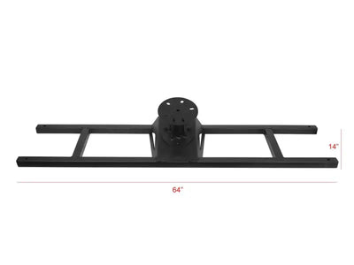 Spare Tire Carrier Truck Bed Bar Mount; 37 Inch Tire; Black; Steel; Direct Fit; Requires Armordillo - & Automotive