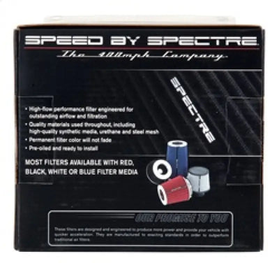 Spectre Adjustable Conical Air Filter 5-1/2in. Tall (Fits 3in. / 3-1/2in. / 4in. Tubes) - Black - Truck & Automotive
