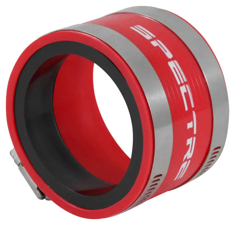 Spectre Coupler 3in. (PVC) w/Insert - Red - Truck & Automotive