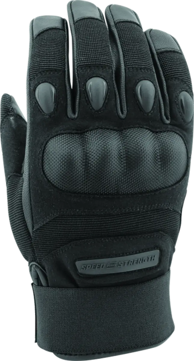 Black tactical gloves with sleek design from Speed and Strength Call to Arms XL arms gloves black