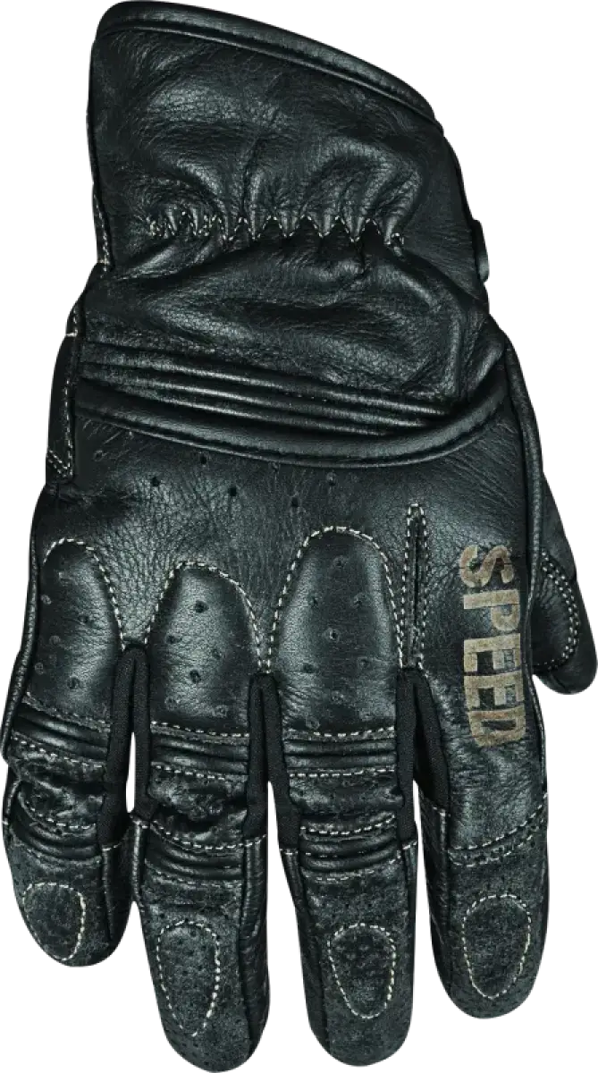 Black Speed and Strength Rust and Redemption Leather Gloves, Medium - RV, Automotive, Powersports, off-road, marine, exterior, truck accessories, interior, truck bed, rv parts, Apparel, Apparel | Riding Gear, AVADA - Best Sellers, Gloves, Apparel