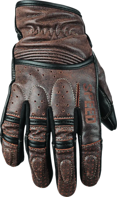 Speed and Strength Rust Redemption Leather Gloves Brown - 2XL - 878625 - Safety