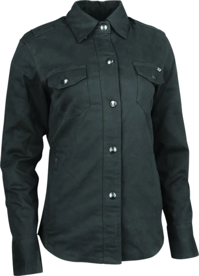 Dark armored moto shirt with chest pockets from Speed and Strength Speed Society line