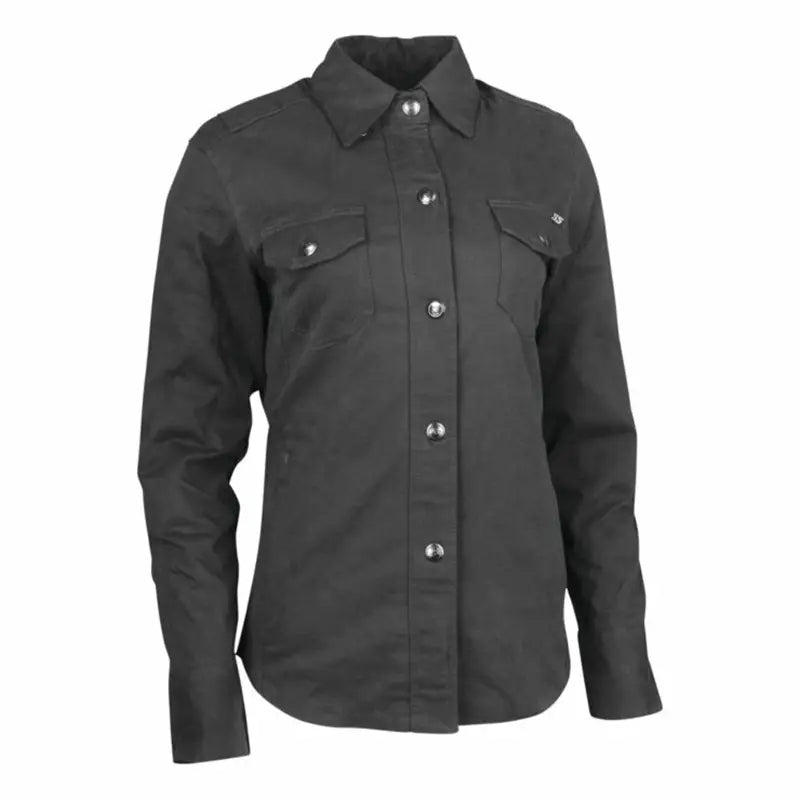 Dark gray armored moto shirt for women from Speed and Strength Speed Society collection