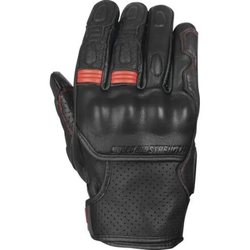 Speed and Strength Twist of Fate Leather Gloves Black/Red - Medium - 892321 - Safety