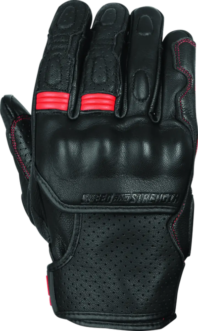 Speed and Strength Twist of Fate Leather Gloves Black/Red - XL - 892323 - Safety