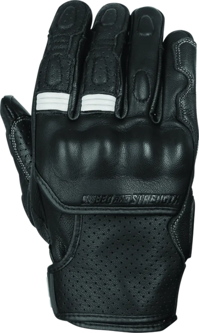 Speed and Strength Twist of Fate Leather Gloves Black/White - Large - 892327 - Safety