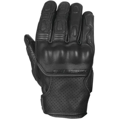 Speed and Strength Twist of Fate Leather Gloves Black/White - Large - 892327 - Safety