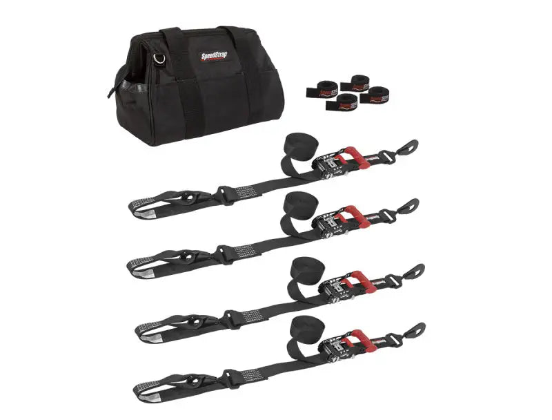 SpeedStrap 1 1/2In UTV Tie-Down Kit - Black - Truck & Automotive