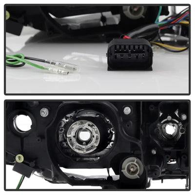 Spyder BMW E90 3-Series 06-08 4DR Headlights - Halogen Model Only - Black PRO-YD-BMWE9005V2-AM-BK - Truck & Automotive