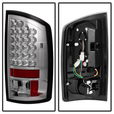 Spyder Dodge Ram 02-06 1500/Ram 2500/3500 03-06 LED Tail Light Chrome ALT-YD-DRAM02-LED-C - Truck & Automotive