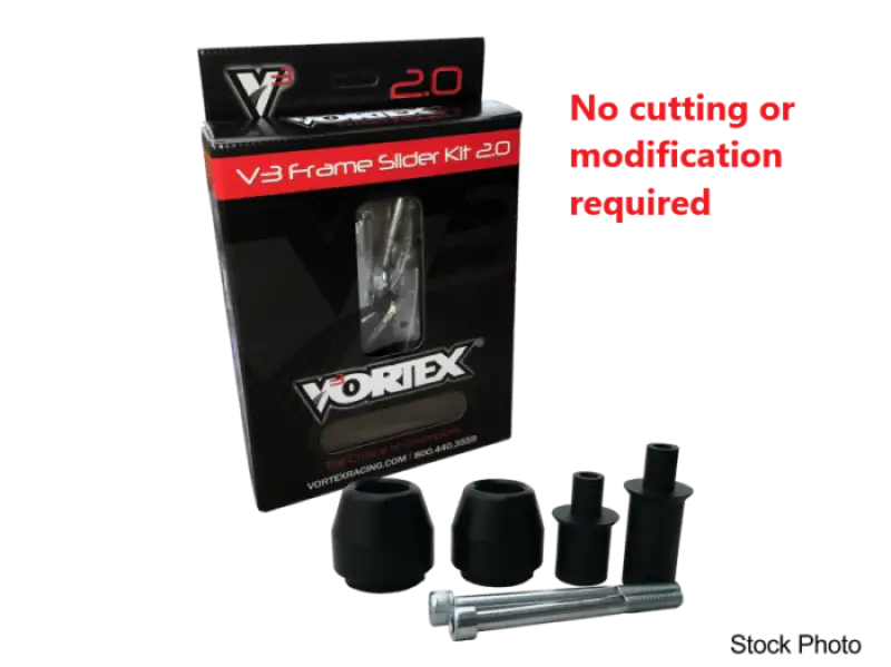SR187 Vortex Frame Sliders V3 2.0 Blk Yam - RV and Auto Parts