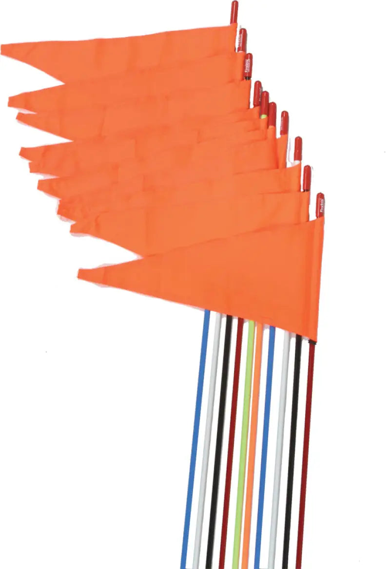 SR7-ST-W Safety Flags Stud Mount White 7' 10/Pk 