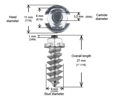 SS-25200 1’’ 25mm Shoulder Screw Studs Qty 200