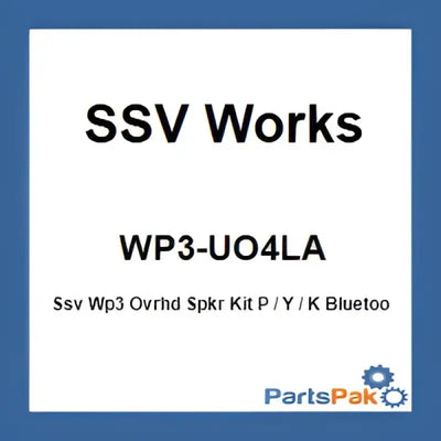 Image of SSV Works WP3-UO4LA speaker kit for SSV Works WP3-Ovrhd Spkr Kit P/Y/K
