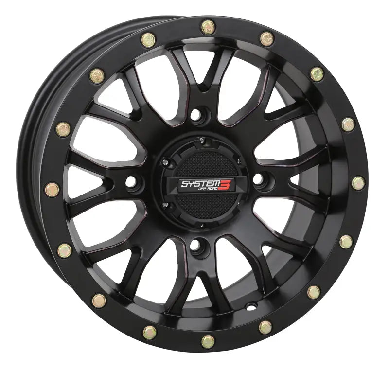 St3 Wheel 18x7 4 + 3 ( + 10mm) 4/137 Matte Black - Powersports