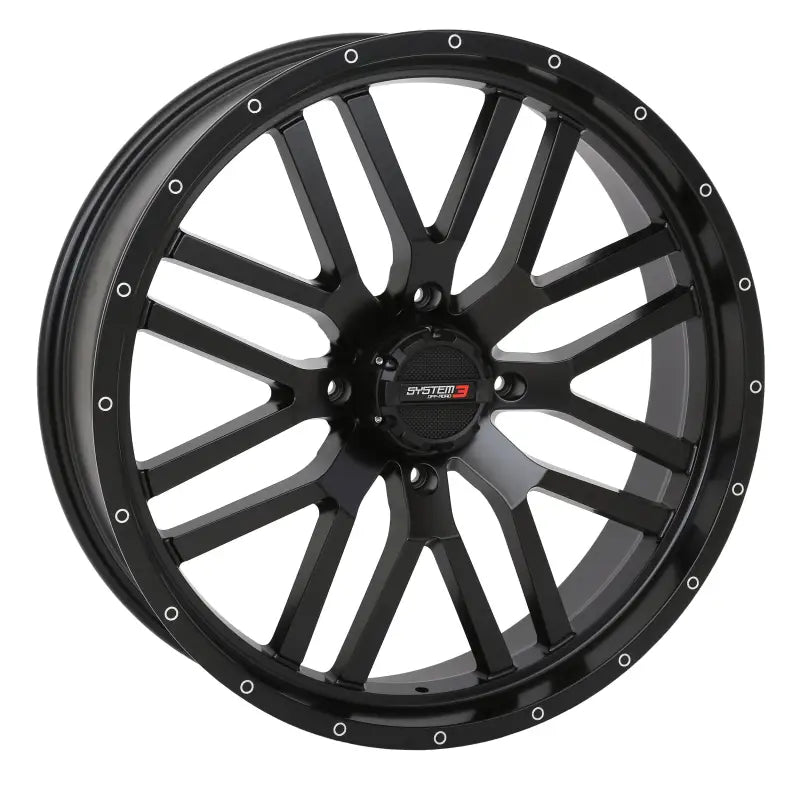 St3 Wheel 22x7 4 + 2.5 ( + 10mm) 4/137 4 Matte Black - Powersports