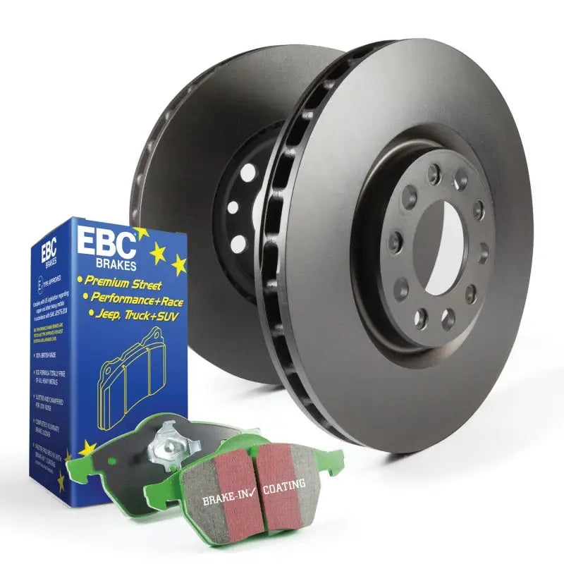 EBC Stage 14 Kits Greenstuff6000 with thermic black coated RK Rotors and brake pads