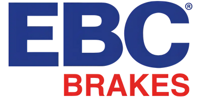 EBC Brakes logo on Stage 5 Kits Yellowstuff and GD Rotors for optimal braking performance