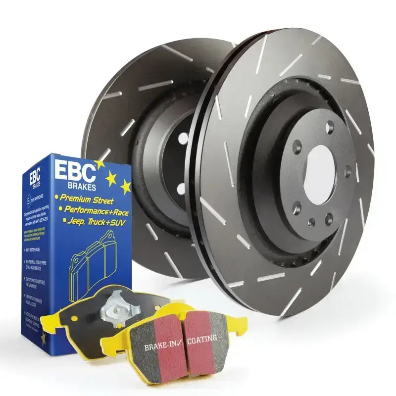 EBC Stage 9 Kits Yellowstuff brake pads with USR Rotors featuring thermic black coating