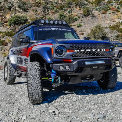 Superwinch 21-24 Ford Bronco Hidden Winch Mount - Black - Superwinch