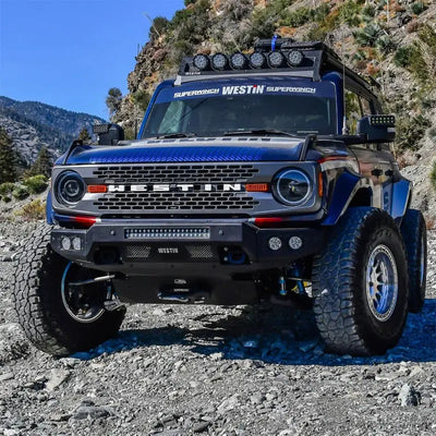 Superwinch 21-24 Ford Bronco Hidden Winch Mount - Black - Superwinch