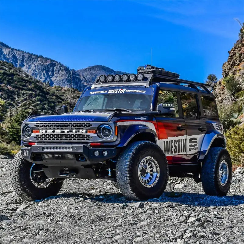 Superwinch 21-24 Ford Bronco Hidden Winch Mount - Black - Superwinch