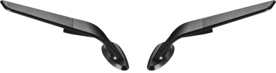 Stealth Sport Mirror Hon Black Pair 