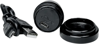 Stick On Led Dome Light Usb Rechargeable Black - AXIA