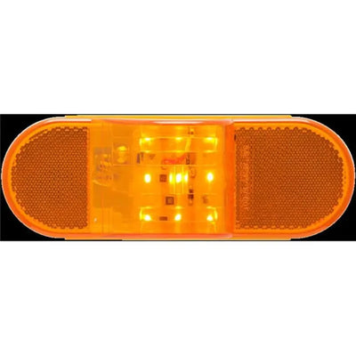 Oblong amber LED marker clearance light for trucks from STL75AB Optronics
