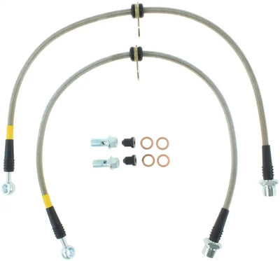StopTech 00-05 Celica GT & GT-S/05-08 Scion tC Front Stainless Steel Brake Lines 