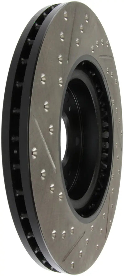 StopTech 02-06 Acura RSX Type S / 06-09 Honda Civic Si Slotted & Drilled Left Front Rotor 