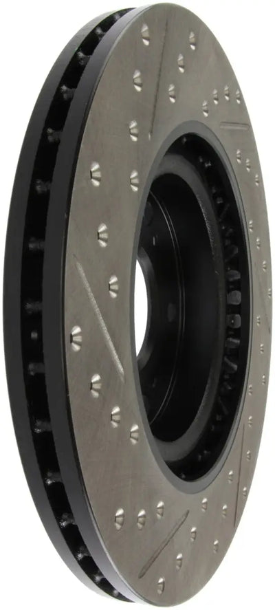 StopTech 02-06 Acura RSX Type S / 06-09 Honda Civic Si Slotted & Drilled Left Front Rotor 