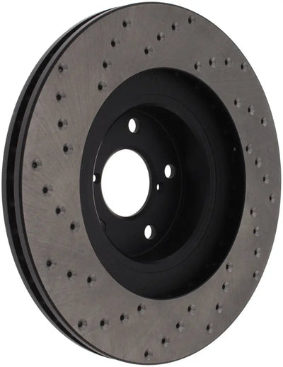 StopTech drilled sport rotor for WRX with perforated design for better cooling