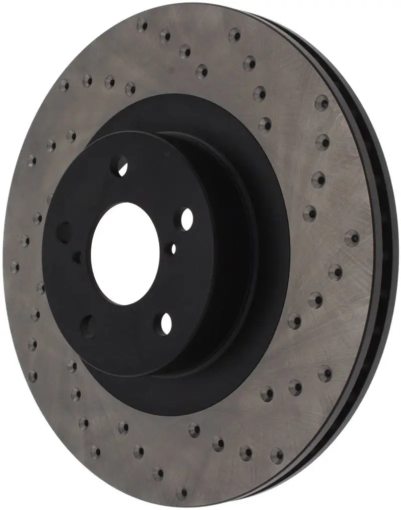 StopTech drilled sport rotor for WRX drilled right front brake upgrade