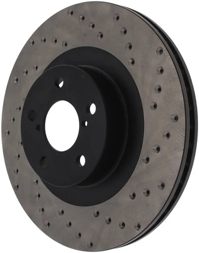 StopTech drilled sport rotor for WRX drilled right front brake upgrade