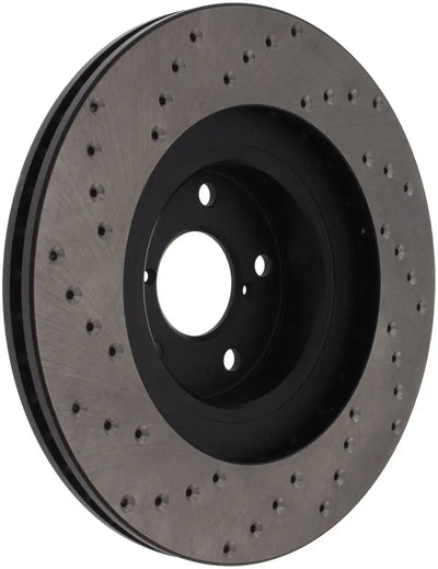 StopTech 02-10 WRX drilled sport rotor with perforated brake rotor design