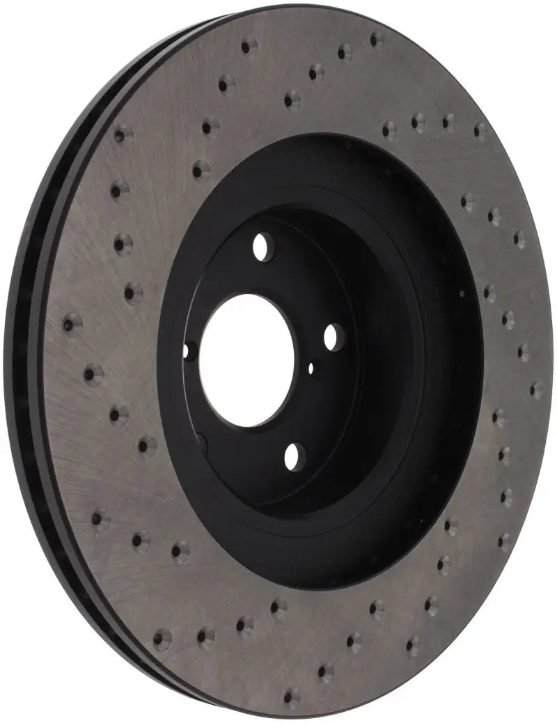 StopTech 02-10 WRX drilled sport rotor with perforated brake rotor design