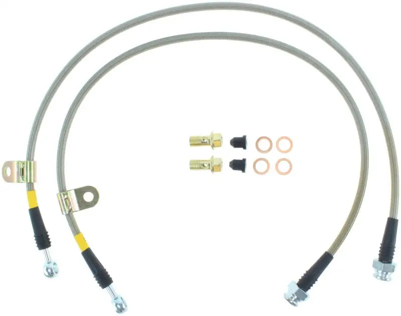 StopTech 03-07 350z/G35 Stainless Steel Front Brake Lines 