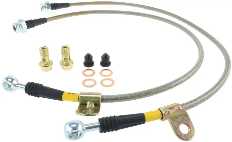 StopTech 03-07 350z/G35 Stainless Steel Front Brake Lines 
