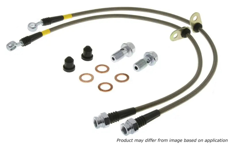 StopTech 06-17 Lexus HS250h / Toyota RAV4 Stainless Steel Front Brake Lines 